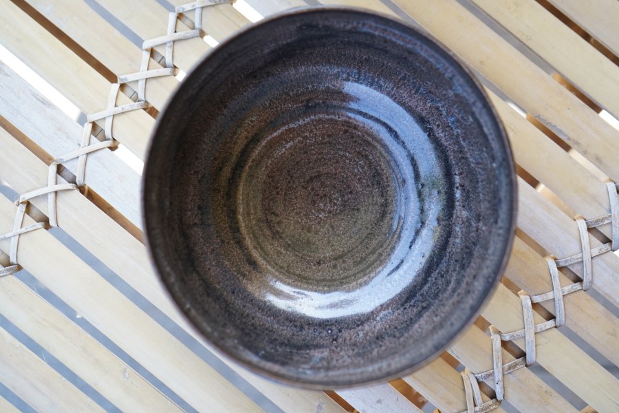 Keramik Bowl Schale handgetöpfer– braun schimmernd